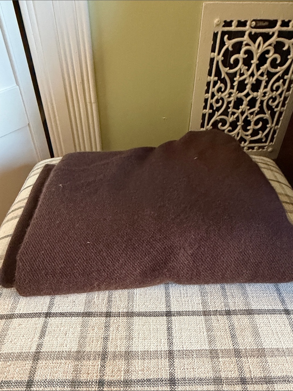 Classic Brown Cashmere Wrap Scarf -Extra Long - Picture 2 of 5